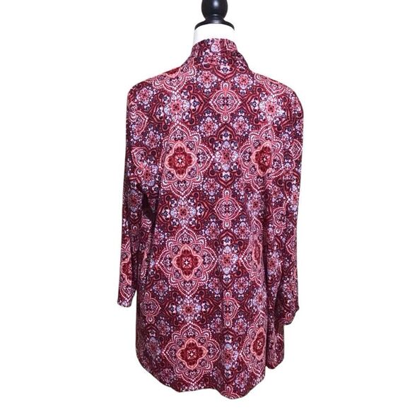 Kim Rogers Mandala Print Open Front Cardigan XL - Picture 4 of 6